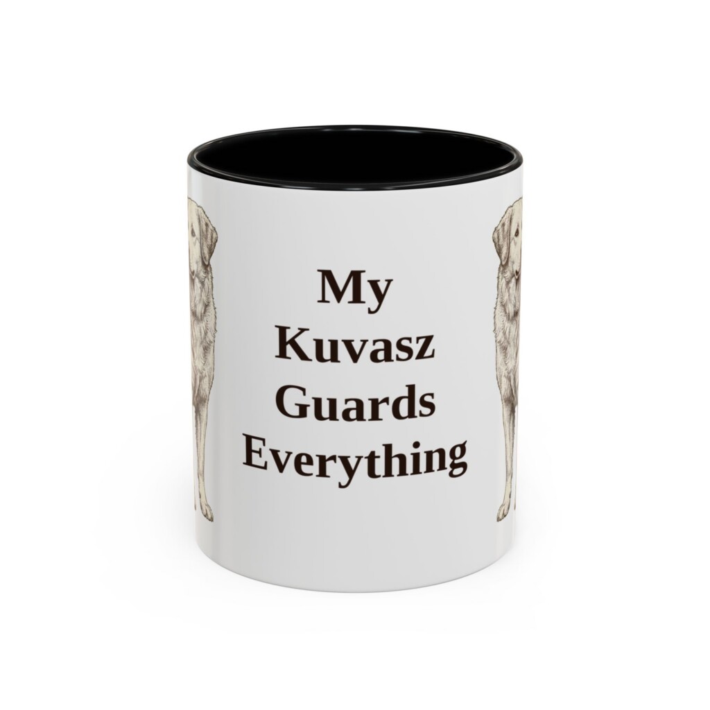11oz Funny Kuvasz Mug, Vintage Dog Coffee Mug, Dog Lover Gift