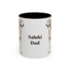 11oz Saluki Dog Dad Mug, Vintage Sketch Coffee Mug, Dog Dad Gift
