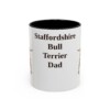 11oz Staffordshire Bull Terrier Dog Dad Mug, Vintage Sketch Coffee Mug, Dog Dad Gift