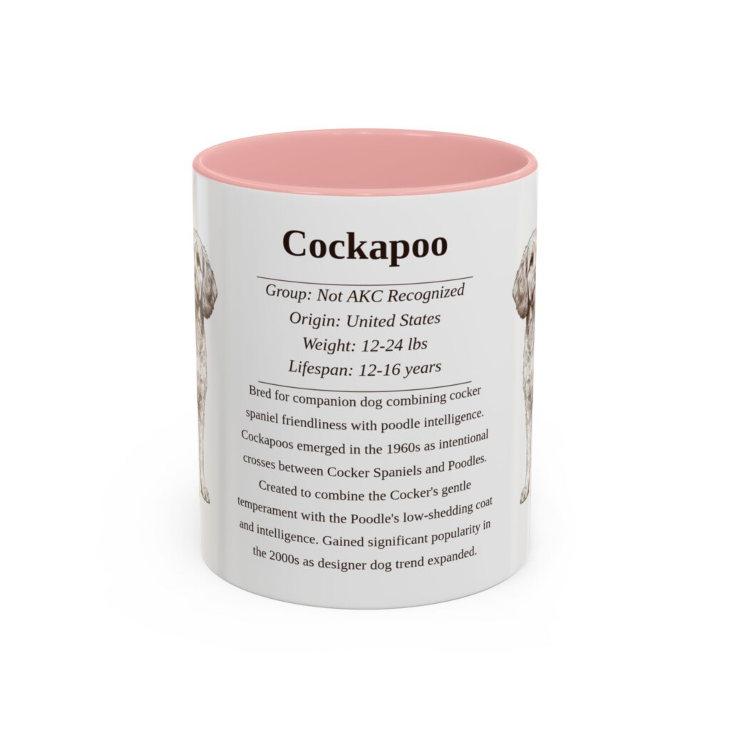 11oz Cockapoo Mug, Purple, front view
