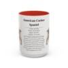 15oz American Cocker Spaniel Mug, Navy, front view