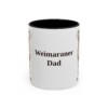 11oz Weimaraner Dog Dad Mug, Vintage Sketch Coffee Mug, Dog Dad Gift