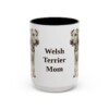 15oz Welsh Terrier Dog Mom Mug, Vintage Sketch Coffee Mug, Dog Mom Gift