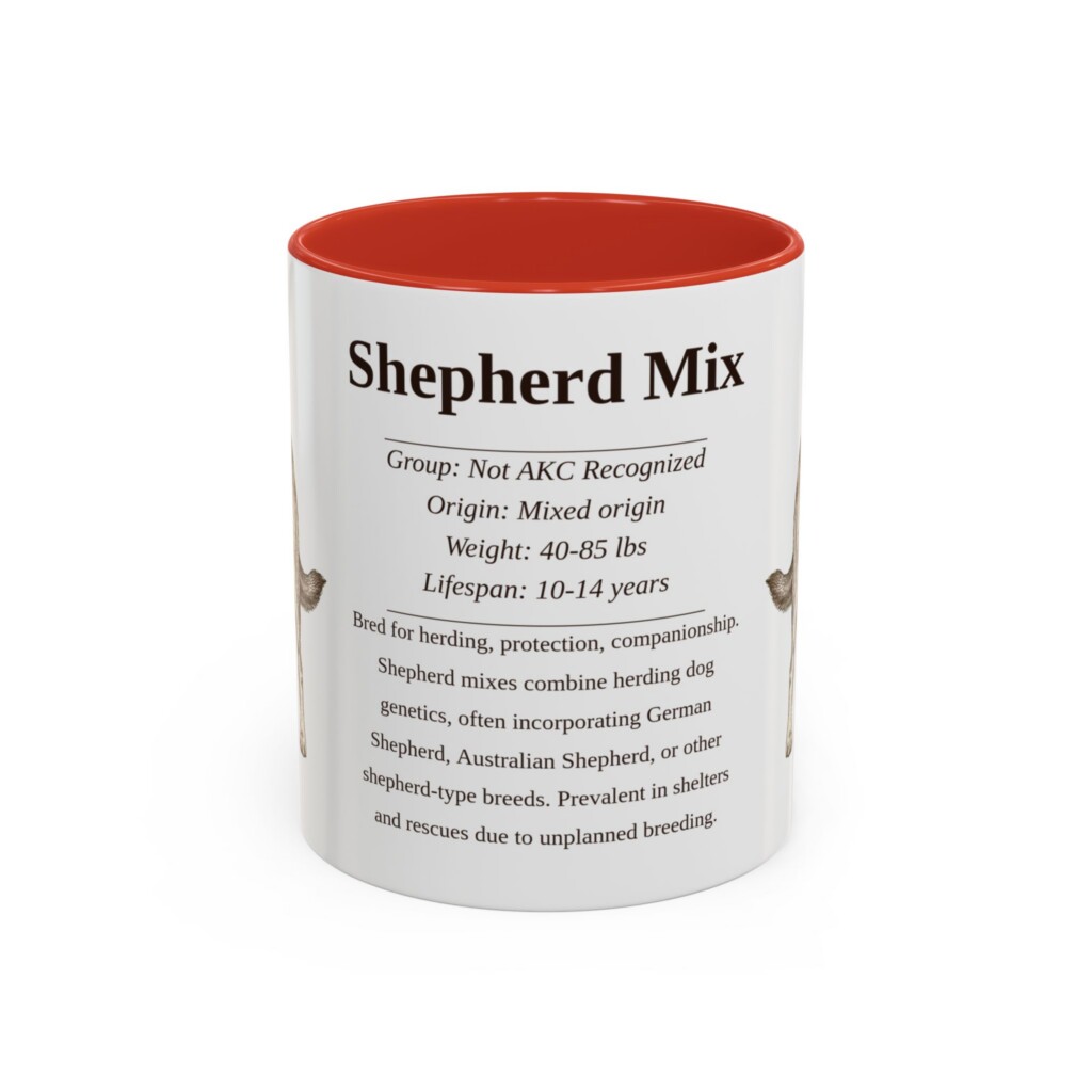 11oz Shepherd Mix Mug, Navy, front view