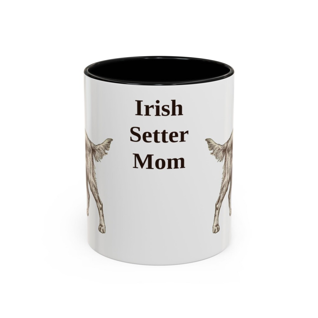 11oz Irish Setter Dog Mom Mug, Vintage Sketch Coffee Mug, Dog Mom Gift