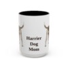 15oz Harrier Dog Dog Mom Mug, Vintage Sketch Coffee Mug, Dog Mom Gift