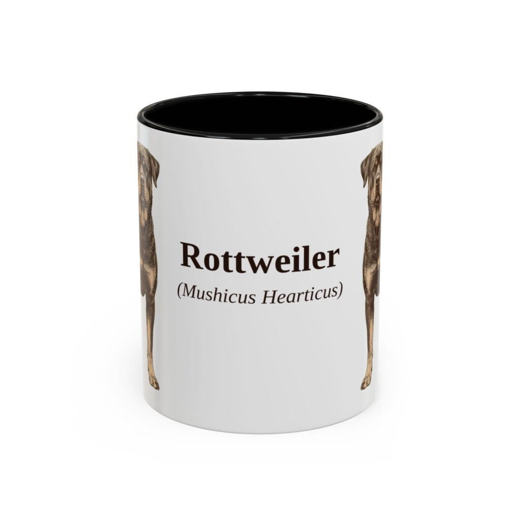 11oz Rottweiler Latin Mug, Vintage Dog Coffee Mug, Dog Lover Gift