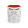 11oz Pomeranian Mug, Navy, front view