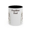 11oz Papillon Dog Dad Mug, Vintage Sketch Coffee Mug, Dog Dad Gift