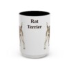 15oz Rat Terrier Mug, Vintage Dog Portrait Coffee Mug, Dog Lover Gift