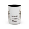 15oz Russell Terrier Dog Mom Mug, Vintage Sketch Coffee Mug, Dog Mom Gift