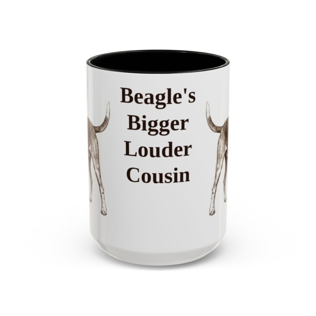 15oz-15oz-funny-harrier-dog-mug-beagle-s-bigger-louder-cousin-vintage-dog-coffee-mug-mug-humor-black-front 15oz Funny Harrier Dog Mug, Black, front view