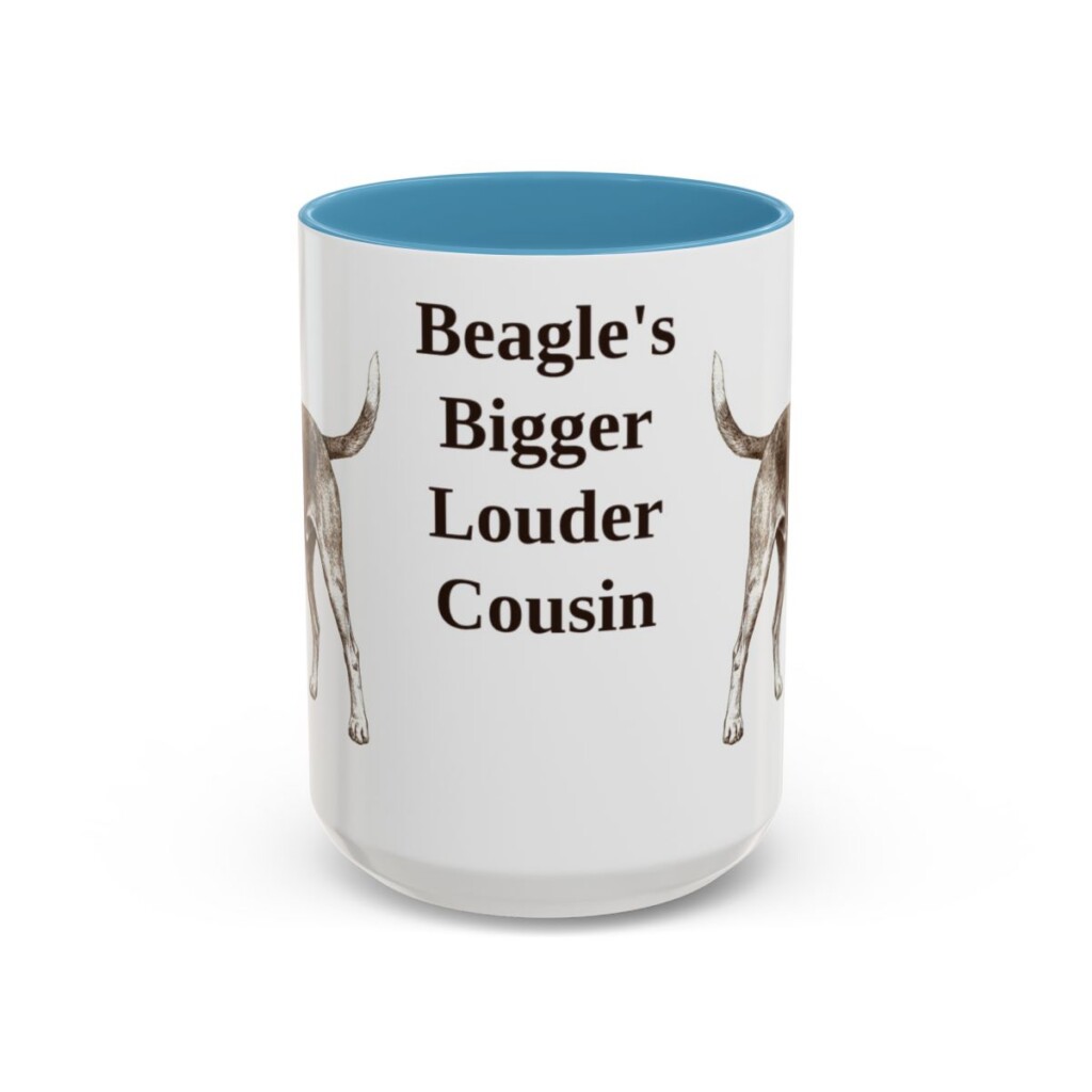 15oz-15oz-funny-harrier-dog-mug-beagle-s-bigger-louder-cousin-vintage-dog-coffee-mug-mug-humor-light-blue 15oz Funny Harrier Dog Mug, Light Blue, front view