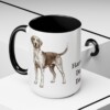 15oz Harrier Dog Dog Dad Mug, Black, lifestyle photo