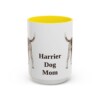 15oz Harrier Dog Dog Mom Mug, Yellow, front view