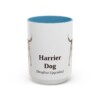 15oz Harrier Dog Latin Mug, Light Blue, front view