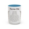 15oz Harrier Dog Mug, Light Blue, front view