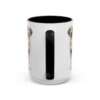 15oz Harrier Dog Mug, Black, back view