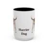 15oz Harrier Dog Mug, Black, front view