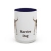 15oz Harrier Dog Mug, Navy, front view