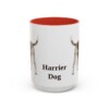 15oz Harrier Dog Mug, Red, front view