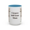 15oz Cirneco dell'Etna Dog Mom Mug, Light Blue, front view