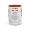15oz Cirneco dell'Etna Mug, Red, front view