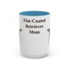 15oz flat coated retriever mug, Light Blue