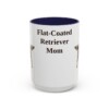15oz flat coated retriever mug, Navy