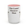 15oz flat coated retriever mug, Pink