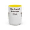 15oz flat coated retriever mug, Yellow
