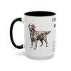 15oz flat coated retriever mug, Black