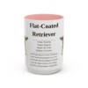 15oz flat coated retriever mug, Pink