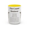 15oz flat coated retriever mug, Yellow