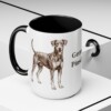 15oz German Pinscher Mug, Black, lifestyle photo