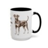 15oz Funny German Pinscher Mug, Black, right side view