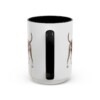 15oz German Pinscher Latin Mug, Black, back view