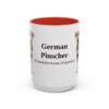 15oz German Pinscher Latin Mug, Red, front view