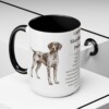 15oz German Shorthaired Pointer Mug, Black, lifestyle photo
