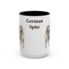 15oz German Spitz Mug, Black, front view