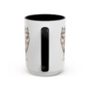 15oz German Spitz Latin Mug, Black, back view