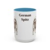 15oz German Spitz Mug, Light Blue, front view