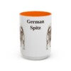 15oz German Spitz Mug, Orange, front view