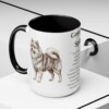 15oz German Spitz Mug, Black, lifestyle photo