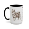 15oz German Spitz Mug, Black, left side view