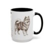 15oz German Spitz Mug, Black, right side view