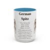 15oz German Spitz Mug, Light Blue, front view