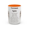 15oz German Spitz Mug, Orange, front view