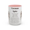 15oz German Spitz Mug, Pink, front view