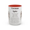 15oz German Spitz Mug, Red, front view